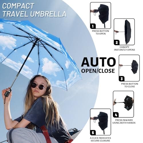 SY COMPACT Travel Umbrella Windproof Automatic Unbreakable UV Protection — view 5