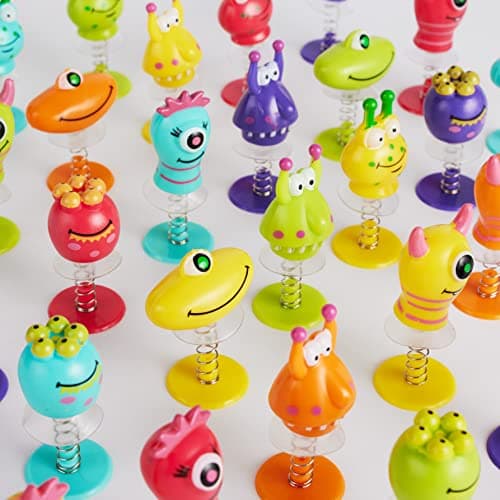 THE TWIDDLERS 36 Monster Spring Jump Up Pop Up Toys, Party Bag Fillers Kids — view 2