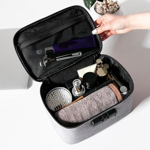 Bag with a Padlock Pouch Waterproof Multifunction, grey, Refer to the — view 3