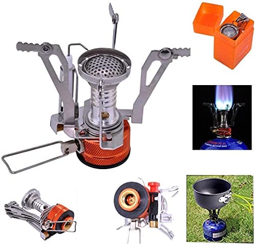 Queta Camping Cookware Set, Camping Pot with Stove Picnic Hiking Utensil Gear Picnic Cookware Cooking Tool Set — view 4