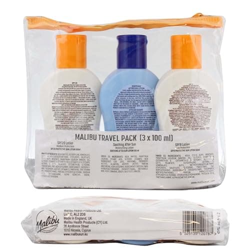 Malibu Sun Travel Essentials with SPF 8 & 20 Sun Cream & After Sun — view 2
