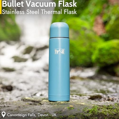 Trail Bullet Vacuum Flask, Camping & Travel, 750ml, Teal — view 2