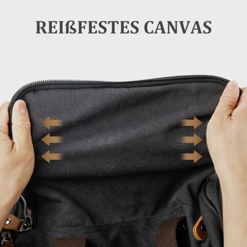 Gonex 50L Expandable Canvas Holdall for Men, Travel Duffle Overnight Bag — view 6