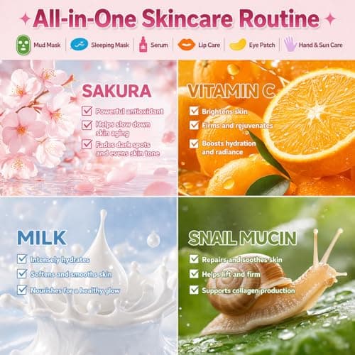 40PCS Pamper Gifts for Women, Face Masks Skincare Set, Teenage Girl Gifts — view 4