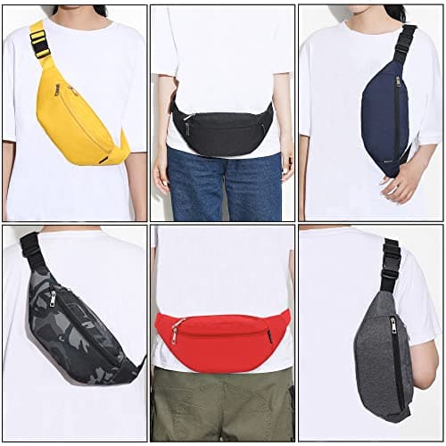 Bumbags and Fanny Packs for Men Women Hiking Running Travel Waterproof Waist Bag Walking Dog Outdoor Sport for Ladies Boys Red — view 6