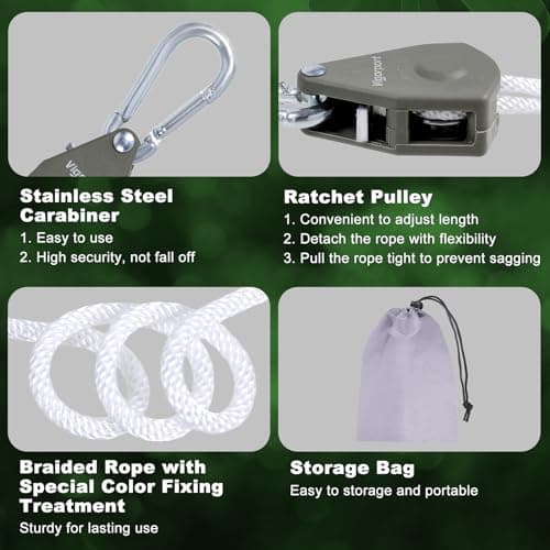 Vigorport Retractable Travel Clothesline, Portable Clothes Laundry Line — view 5