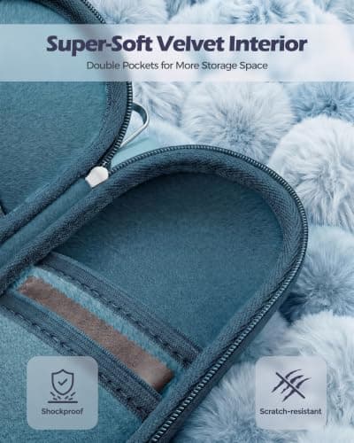 ProCase Hard Double Sunglasses Glasses Case for Men Women -Caribbeanblue — view 4