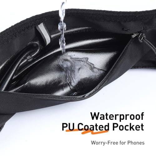 AGPTEK Running Belt with Water Bottles, Hydration Waist Pack for Men Women — view 3
