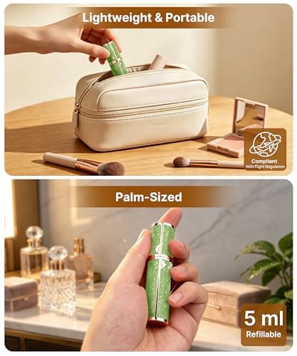 SVIFETEX PA06 5ml travel perfume atomisers refillable bottle, Green Gold — view 5