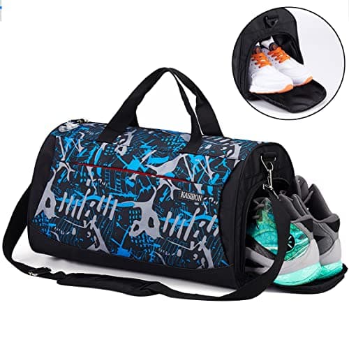 Gym Bag with Shoes Compartment and Wet Pocket, Duffle Bag for Sports Travel — view 4
