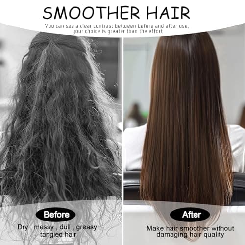 2 PCS Travel Brushes for Hair, Mini Bamboo Brush Anti-Static Massage Scalping Detangling Natural Wooden Pocket Small — view 4