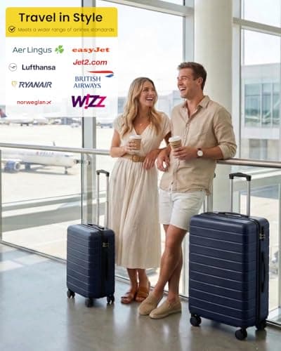Shavont Large Suitcase 28 Inch Hard Shell Luggage ABS Travel Case (Navy) — view 2