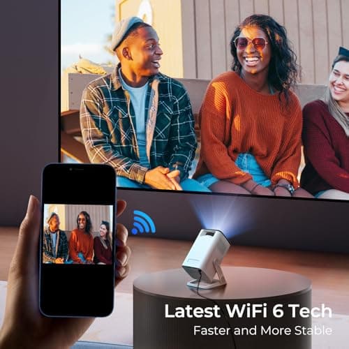[Netflix-Licensed 4K Supported] Mini Smart Projector Android13 Voice Remote — view 5