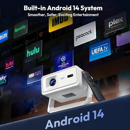 XGODY Gimbal A1 260ANSI Portable Smart Projector with Wifi6, Built in Apps — view 4