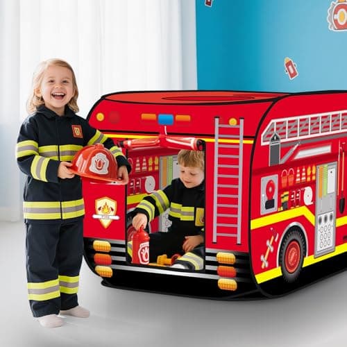 deAO Pop Up Play Tent for Boys and Girls Outdoor Activities for Children and Kids Parties (Red) — view 6