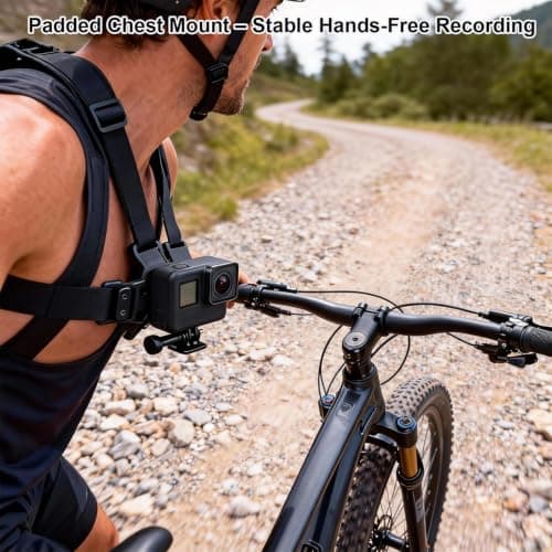 11-in-1 Action Camera Accessories Kit, Adjustable Chest Head Mount Bundle — view 3