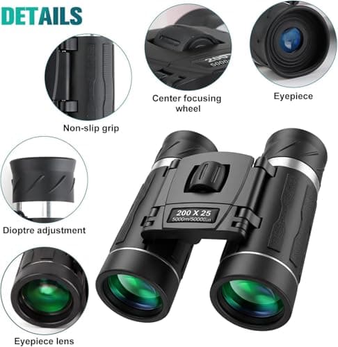 200x25 Compact Binoculars for Kids and Adults with Smartphone Adapter — view 5
