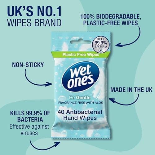 Wet Ones Be Gentle - Antibacterial Biodegradable Hand Wipes - 400 Wipes — view 3