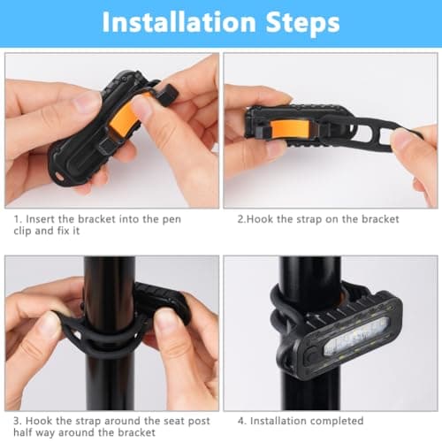 Adiwo Clip on Flashlight, Running Light for Runners, Hands Free Safety Lights for Walking at Night, Rechargeable Flashlight Portable LED Work Light with 5 Light Modes for Camping Hiking Walking Dog — view 6