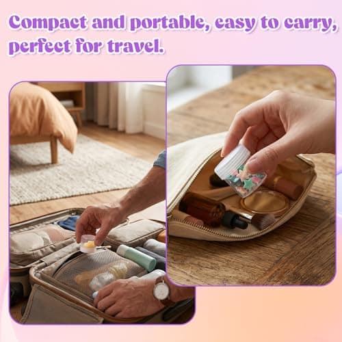 6Pcs Travel Pots Mini Cream Pots Traveling Jars with Lids — view 5