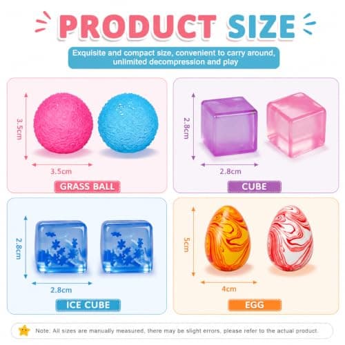8 Pack Squishy Fidget Toys for Kids — view 2