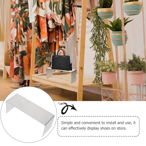 TOPPERFUN Stainless Steel Shoe Bag Medium Display Stand for Store Use — view 4