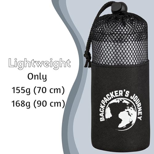 Backpacker's Journey Sleeping Bag Liner 155 g, Microfibre - Ultralight Travel Sheet 220 x 70 cm with Compression Sack — view 2
