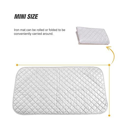 Ruibo Magnetic Ironing Mat Blanket,Iron Board Alternative Cover/Quilted Washer Dryer Heat Resistant Pad/Portable Cover/Mat Grey 33"X 18" — view 4
