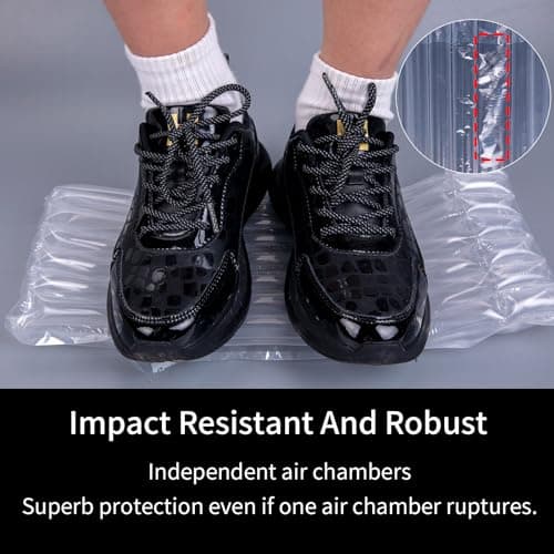 11pcs Wine Bottle Protectors, Inflatable Column Packaging Air Bags, Reusable for Luggage, Airplane, Travel, Transport Inflatable Bags, with Free Pump — view 4