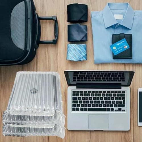 Jarler Laptop Protective Bags, 10 Pack Inflatable PE&PA Sleeves for 17'' Laptop, Water-resistant, Compatible with Laptop Shipping, Anti-Blocking Notebook Boxes, Includes Hand Pump — view 3