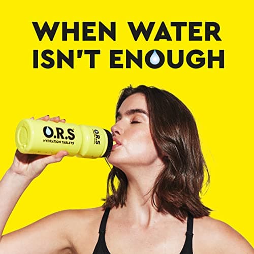 O.R.S Hydration Official Sports Reusable Water Bottle, for Kids or Adults, BPA-Free Drinking Bottle with Transparent Measuring Strip & Sports Cap, Leak Proof, 750ml, Yellow — view 3