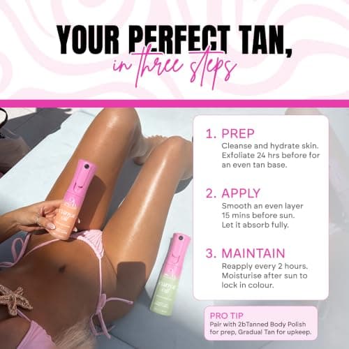2bTanned Carrot Oil (100ml Travel Size), Dry Tanning Oil for Golden Glow, Easy To Apply Sun Tan Accelerator with Tyrosine Vitamins A & E, Lightweight Non Sticky Formula, Vanilla Bomb — view 6