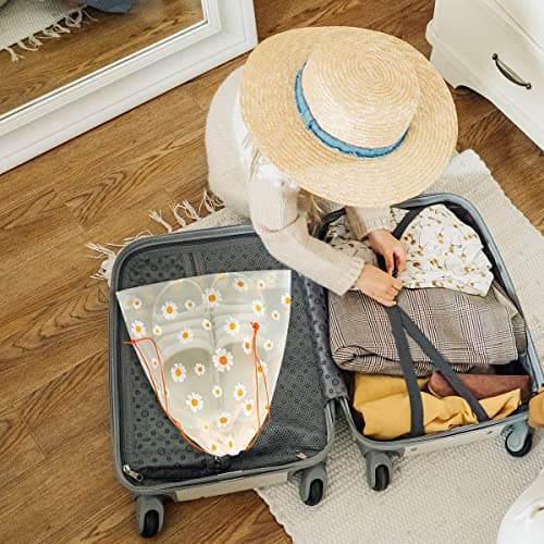 Jagowa 5pc Waterproof Shoe Storage Bags - 30x35cm Transparent Drawstring Pouches for Organizing Clothes and Travel Accessories in Luggage. — view 4
