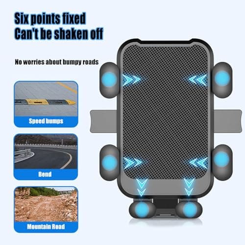 JINGDA Motorcycle Phone Mount for Vespa GTV,Vespa GTS (300cc HPE, Super 300cc HPE), Shockproof, Motorbike Phone Holder, Bike Phone Holder, E-Scooter Bicycle Handlebar Cradle,Rearviewmirrorstyle — view 5