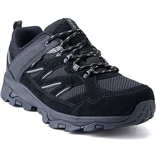 SILENTCARE Walking Shoes Mens Waterproof Low Rise (Black UK 11)