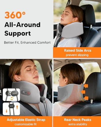 arboleaf Neck Pillow with Heat, Rechargeable Neck Warmer for Pain Relief — view 4