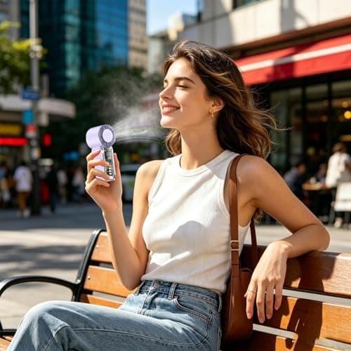 Handheld Mini Fan Portable Personal Cooling Fan Rechargeable — view 2