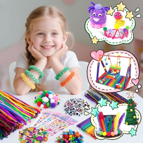 Sundaymot 5000 PCS DIY Craft Kits for Kids, Toddler Activity Pack Toys — view 6