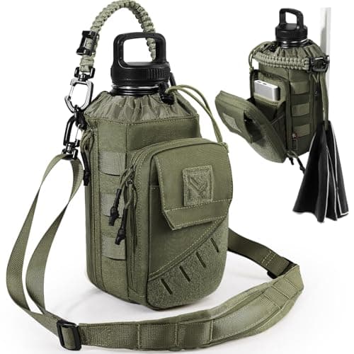 Magnetic Gym Bag with Water Bottle Holder Fits 1-2L Bottles