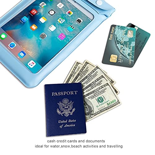 WALNEW Universal Waterproof eReader Protective Case Cover for Kindle Colorsoft Signature Edition/7'/6.8'/6' Kindle 2024/Oasis/Kindle Fire 7,iPad Mini,Kobo Clara/Nia and More,Lightblue — view 5