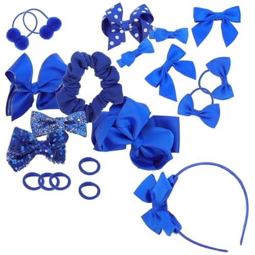 20pcs Blue Hair Clips Set, Comfortable Wear, School Style