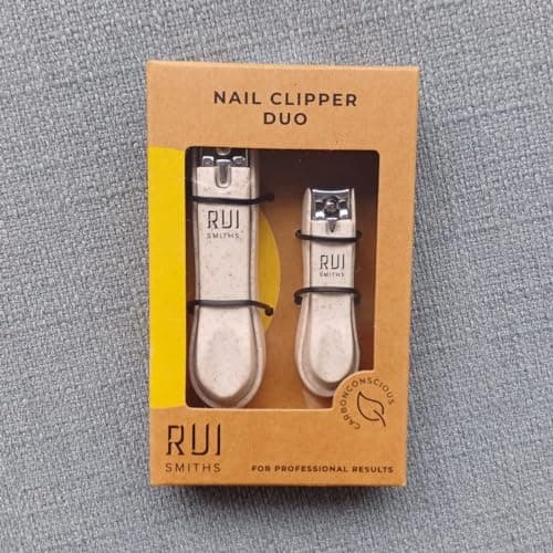 Rui Smiths CarbonConscious Nail Clipper Set of 2 for Manicure and Pedicure Grooming | Large and Small Size Cutters | Made with Wheat Straw Bioplastic — view 5
