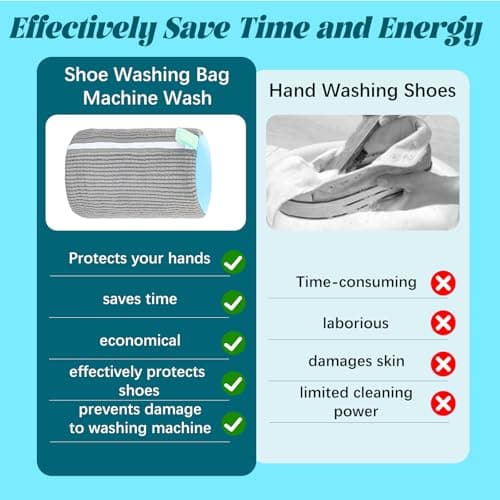 BieMian 360° Zipper Mesh Shoe Wash Bag for Machine - grey — view 6