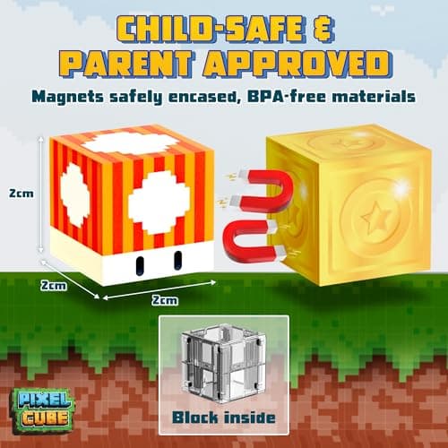 Pixel Cube 120 Magnetic Building Blocks Set - With Metal Travel Tin — view 5