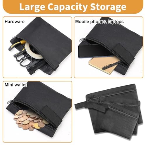 3 Pcs Waterproof Utility Canvas Tool Storage Bag 3 Different Sizes — view 6