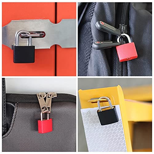 10 Pack Small Colored Padlocks,Mini Suitcase Locks Key Padlock Multicolor Coated Metal Padlocks with Keys for School Gym Locker Baggage Locks Filing Cabinets Toolbox — view 6