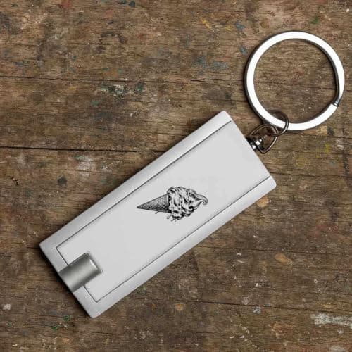 Azeeda 'Dripping Ice Cream' LED Keyring Torch (KT00053450) — view 6