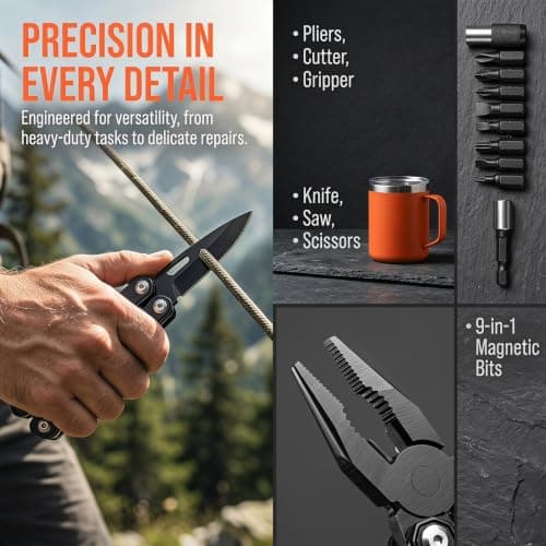 Ideal Swan 16-in-1 Multitools, Mini Multi Tool Foldable Pliers, EDC Gadgets — view 3