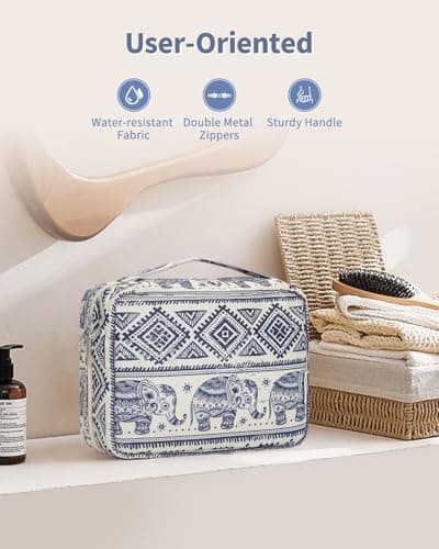 Narwey Travel Hanging Toiletry Bags for Women, Wash Bag for Toiletries — view 6