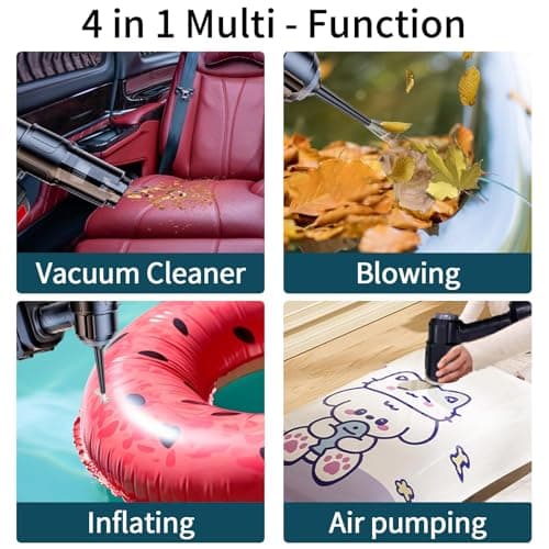 Handheld Vacuum Cleaner Cordless, 50000PA Powerful Car Hoover with Suction & Blow Function – Dual Battery (24 Mins Runtime) Ultra-long Battery Life,Lightweight & Portable Car Cleaner for Car/Home/Pet — view 6
